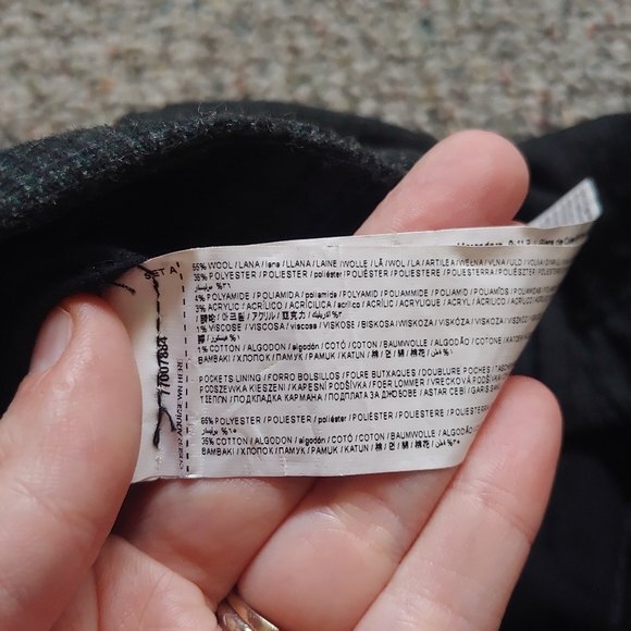 MNG Man Gray Wool Blend Trouser Dress Pants Size 36 - Picture 6 of 6